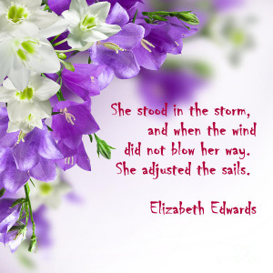 She stood in the storm