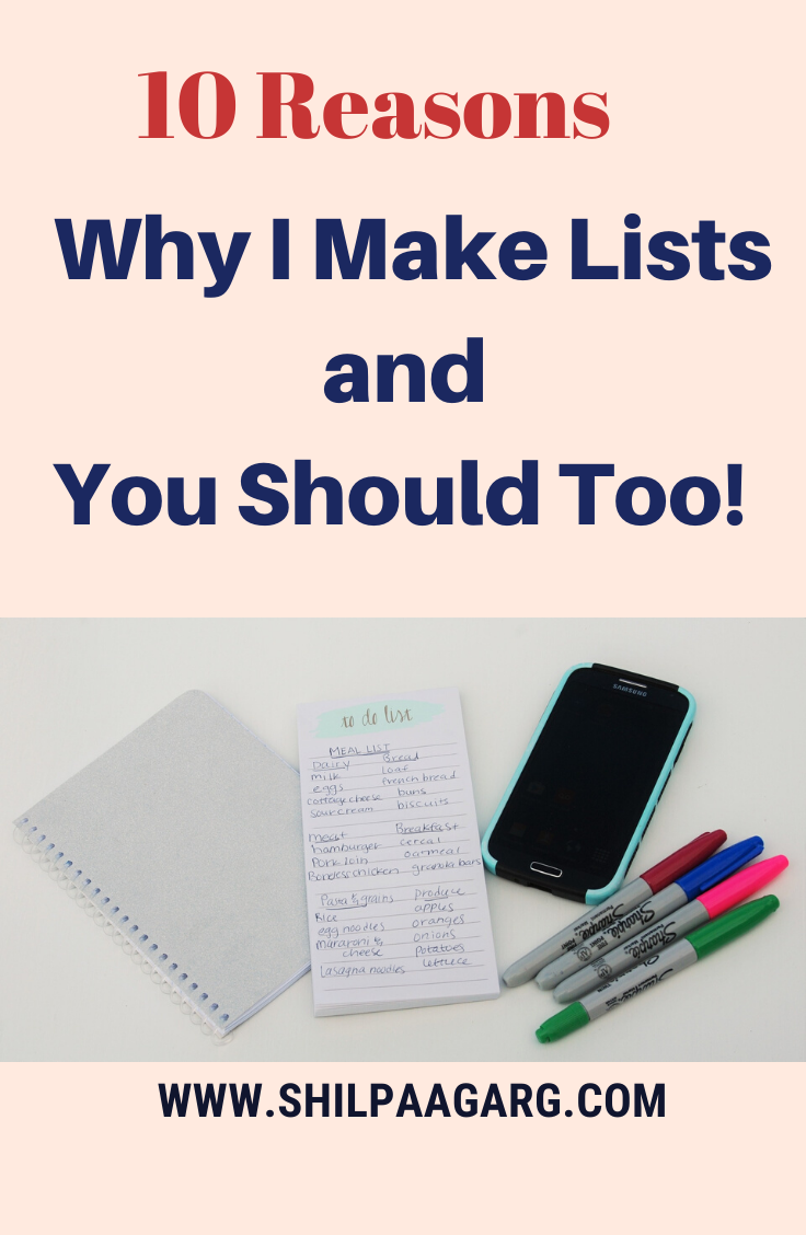 why I make lists