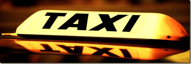 Taxi cab sign