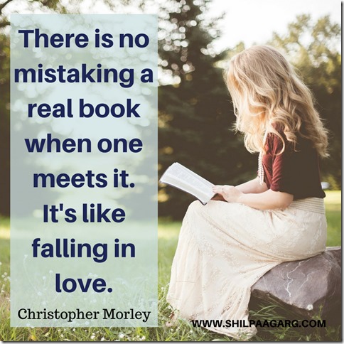 There is no mistaking a real book when one meets it. It's like falling in love.