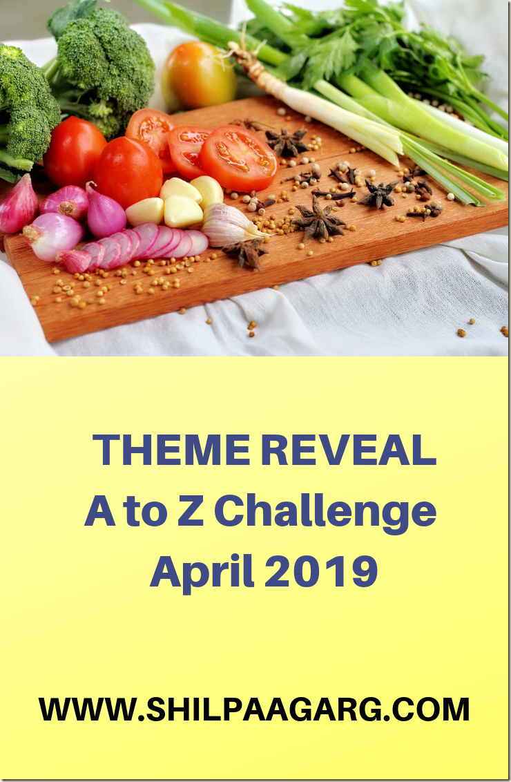 THEME REVEAL April Blogging from A to Z Challenge 2019