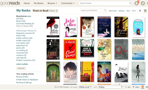 Want to Read Goodreads